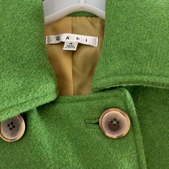 green pea coat. - Picture 2 of 4